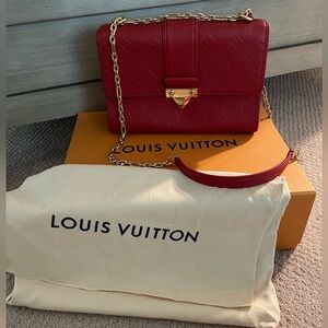 Louis Vuitton Scarlet Monogram Empriente Leather Saint Sulpice PM Bag